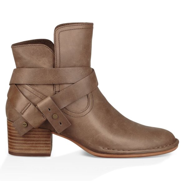 UGG Women's Elysian Zip Up Ankle Boots Size 8 $170 in Sahara - Picture 1 of 12